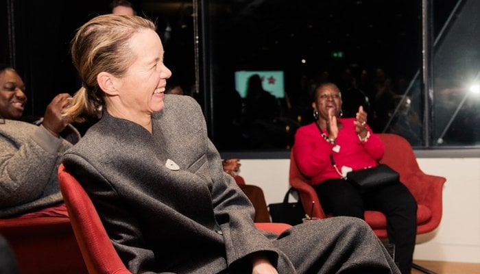 Anna Maxwell Martin at Santaland screening