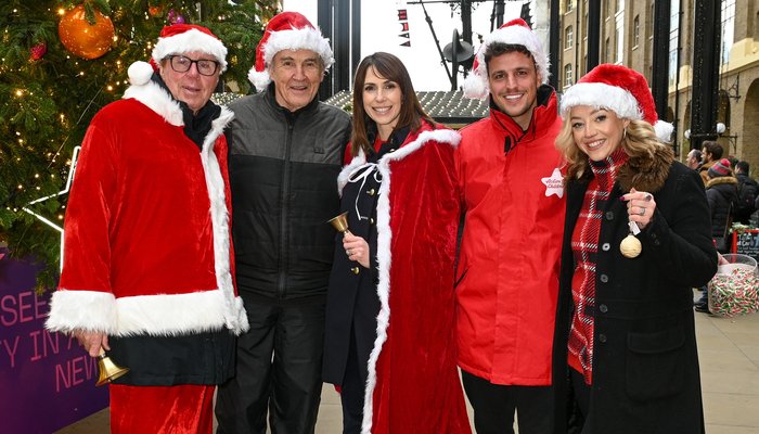 Celebrities at winter cabin