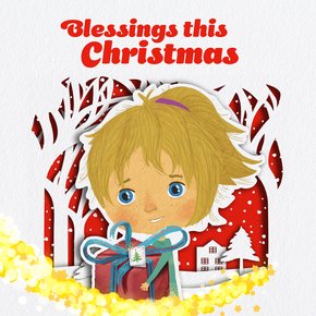 Child smiling and holding a present