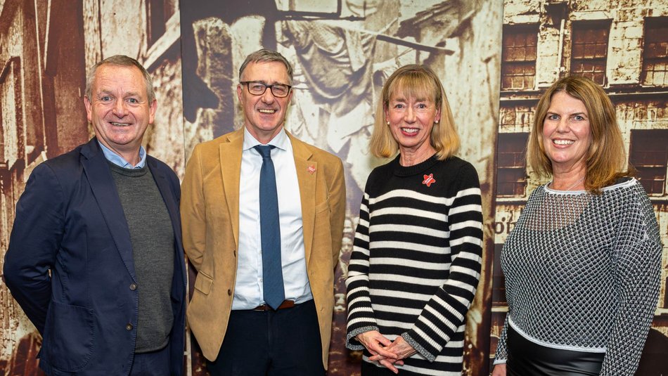 L-R Iain Livingstone, Paul Carberry, Leslie Evans and Fiona Steel