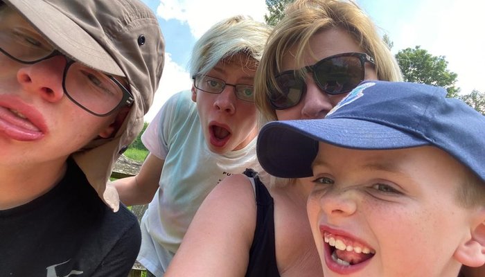 Victoria Brooks and family