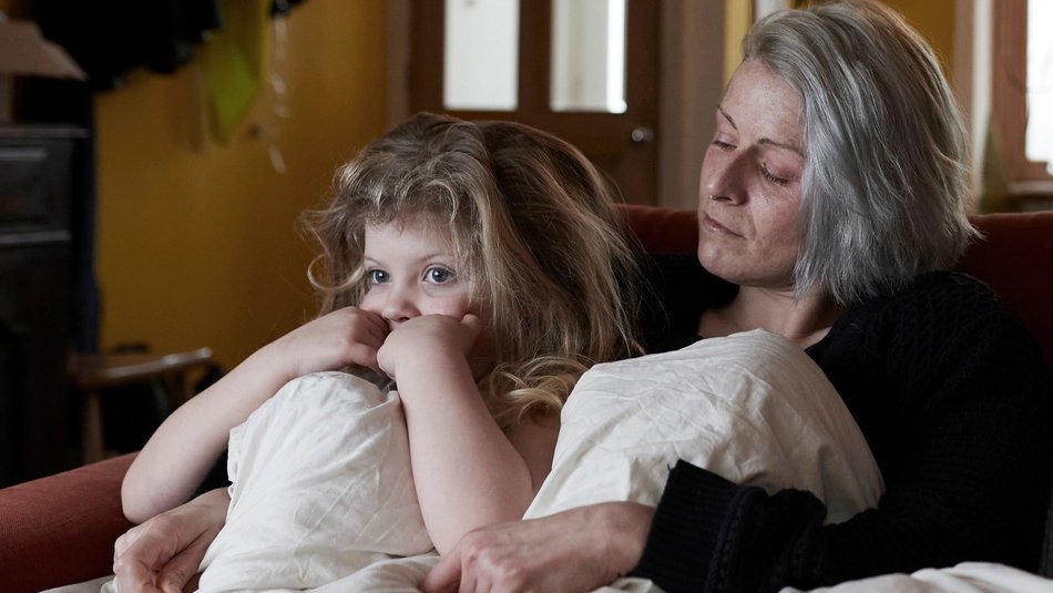 Mum and Daughter on sofa