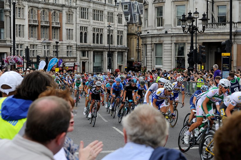Ride London with crowd clapping in forefront.jpg