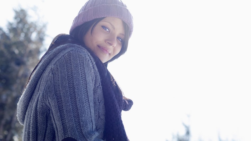 teenager selfie winter image