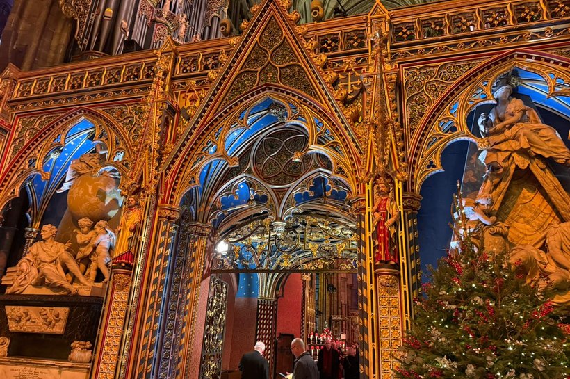 Westminster Abbey at Christmas time