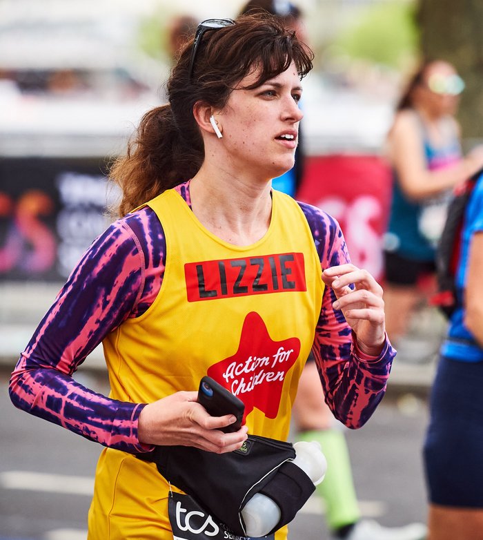 Woman called Lizzie running in a Marathon