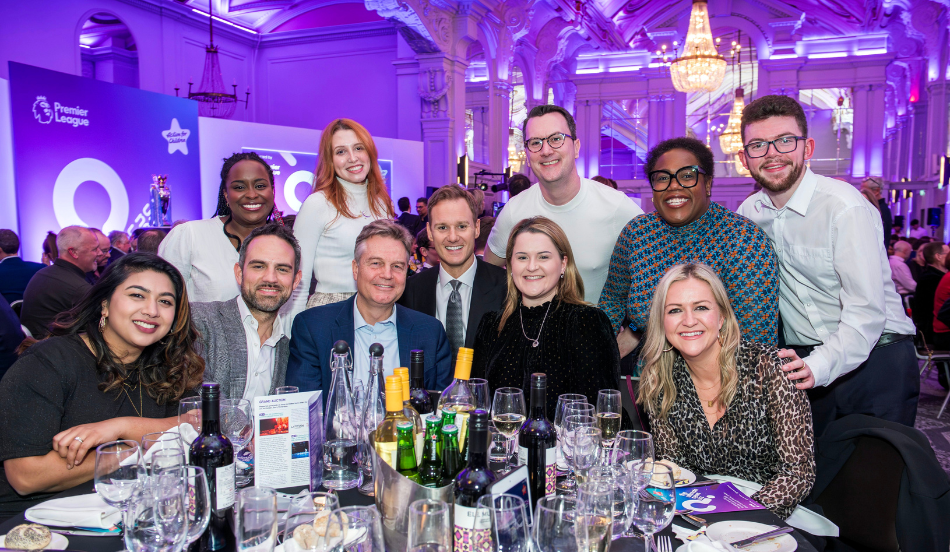 Table of guests at the Ultimate News Quiz