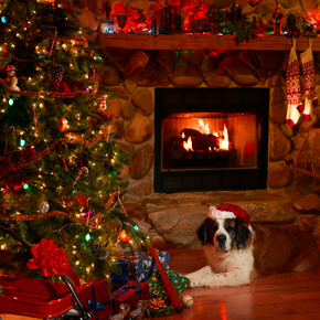 Christmas fireplace V1