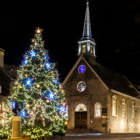Religious photo only V2 - Church and Christmas tree